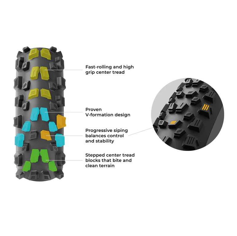 Dæk VITTORIA AGARRO TRAIL 29x2.60 4C Graphene 2.0 Tubeless Ready Souple Sort