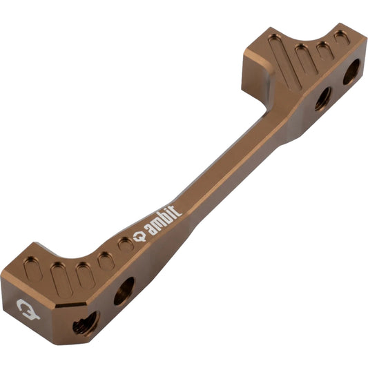 Priekinio / galinio stabdžių suporto adapteris PM/PM AMBIT +40 mm, rudas