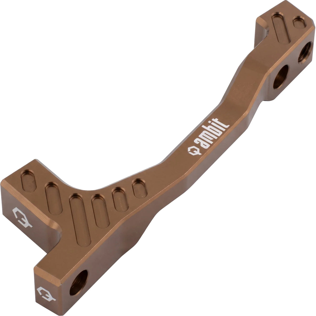 Bremsekaliberadapter til for- og baghjul PM/PM AMBIT +20 mm (180–200 mm) brun