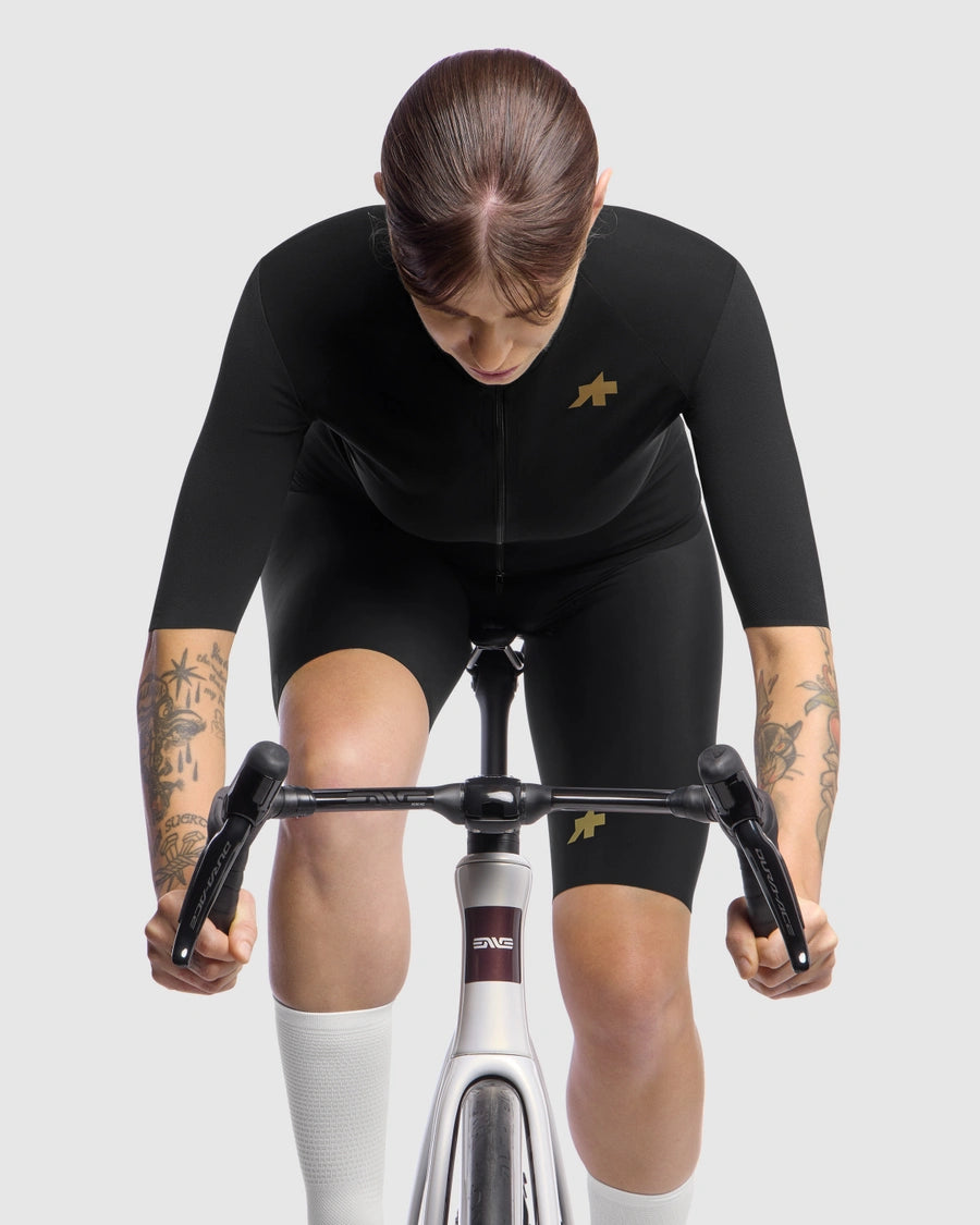 Cykeltrøje ASSOS UMA GTV SHELL S11 Kortærmet Dame Sort