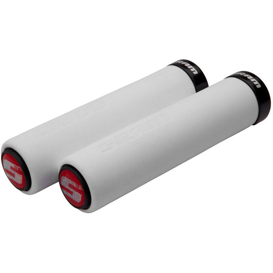 Greb SRAM FOAM Lock-On 129mm Hvid