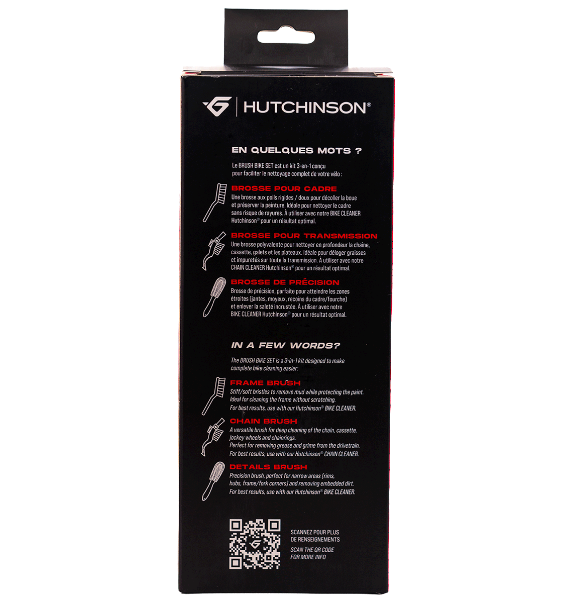 Set van 3 Borstels HUTCHINSON BRUSH BIKE SET