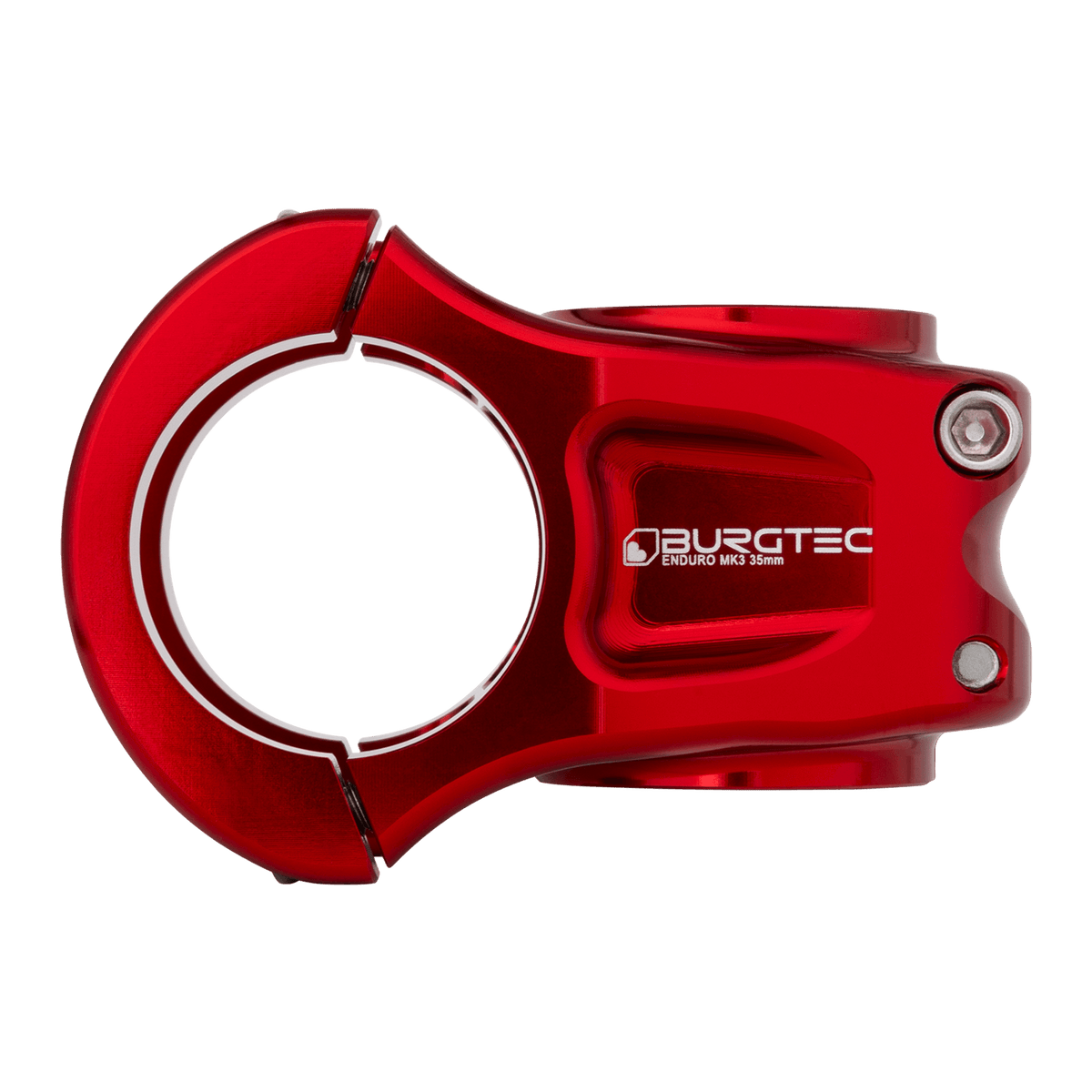 Червена лапа BURGTEC ENDURO MK3 — изглед отстрани