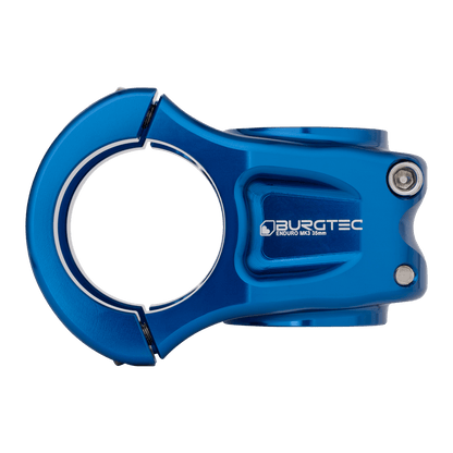 Pipă BURGTEC ENDURO MK3 albastră — vedere din profil