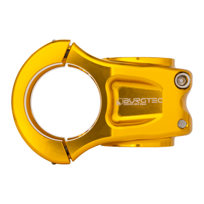 BURGTEC ENDURO MK3 stūres iznesums zelta krāsā — sānskats