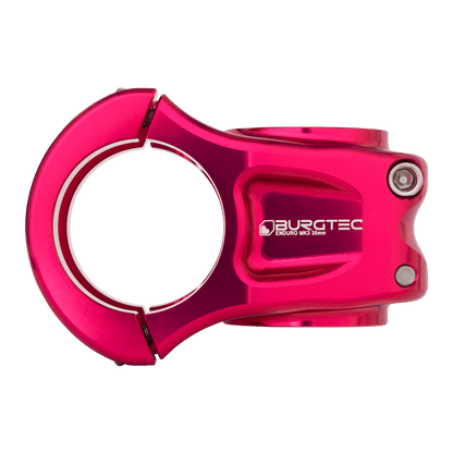 Pipă BURGTEC ENDURO MK3 roz — vedere din profil