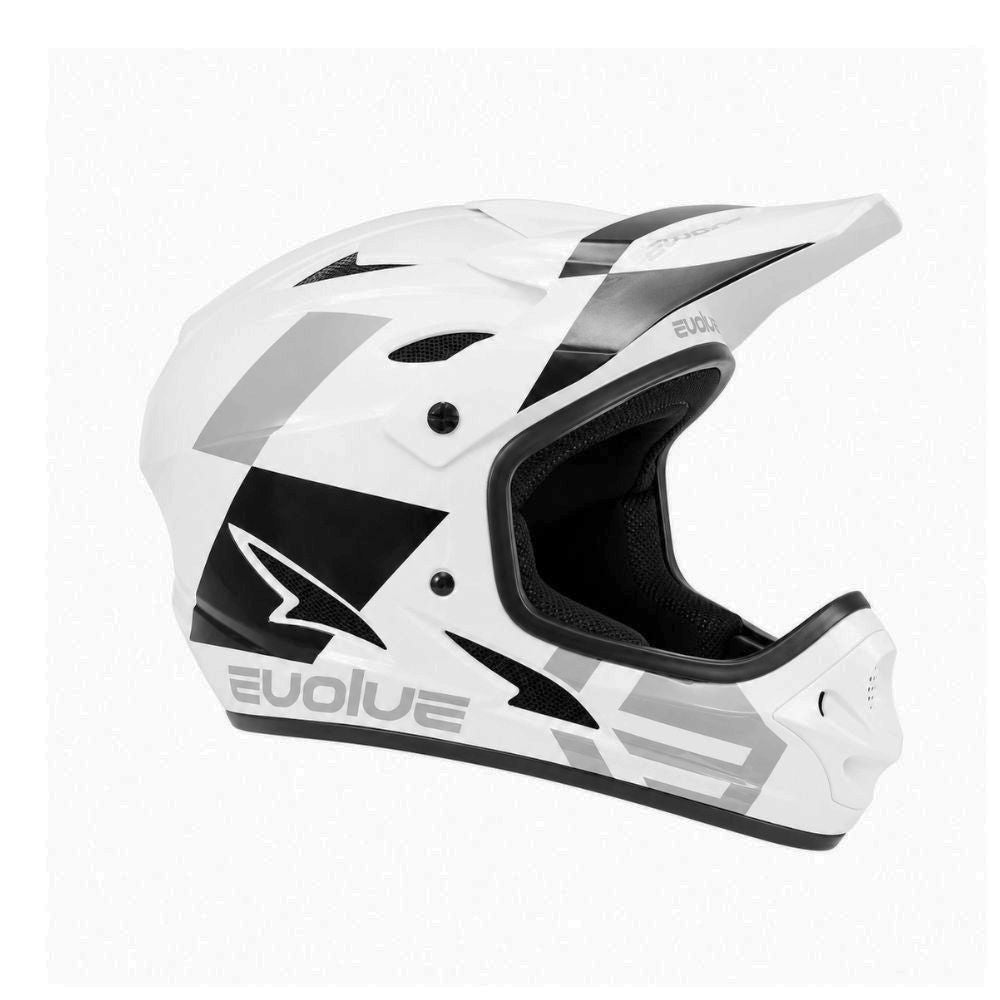 Evolve Storm hjelm blank hvid og sort
