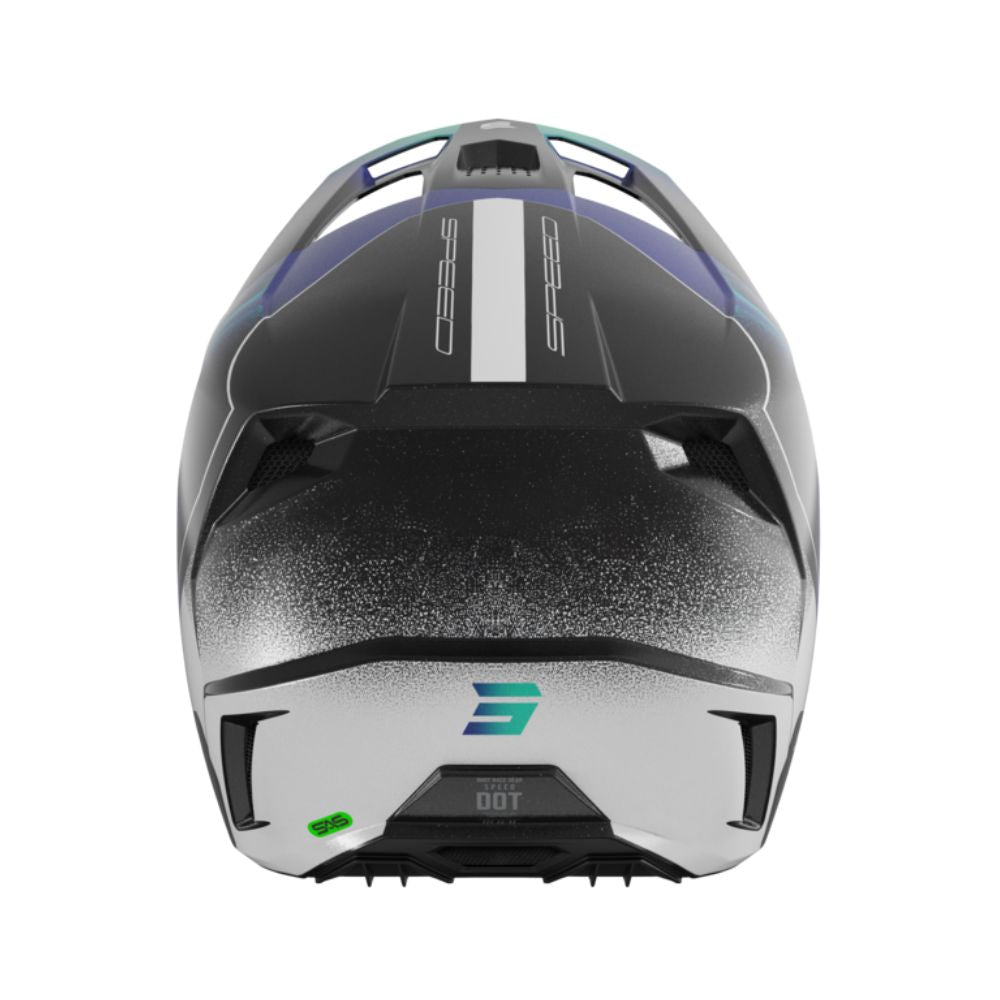 SHOT SPEED Olymp Blue Pearly BMX Helmet