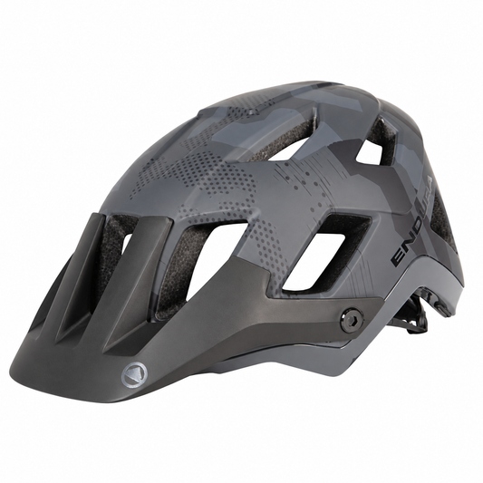 ENDURA HUMMVEE PLUS MIPS grey MTB helmet — product view on a white background
