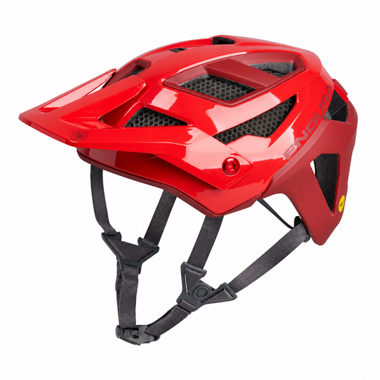 ENDURA MT500 MIPS red MTB helmet — product view on a white background