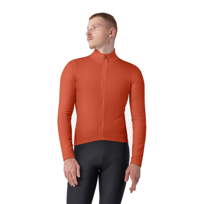 Cyklistický dres CASTELLI COMPETIZIONE THERMAL s dlouhým rukávem, paprikový