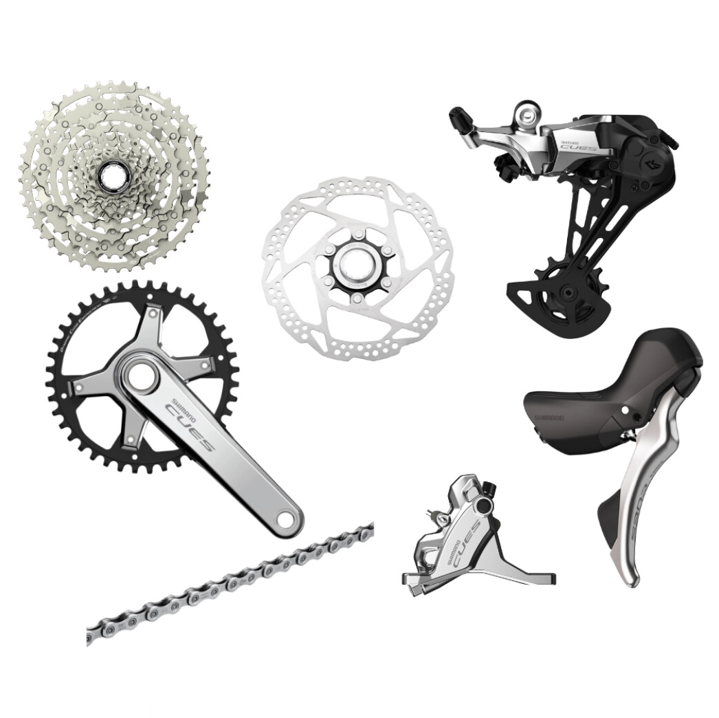 SHIMANO CUES 10S Groupset - Polish Silver Edition