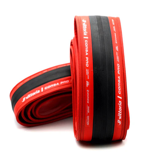 VITTORIA CORSA PRO Graphene G2.0 700c Tubeless Ready Däck - Specialutgåva Röd