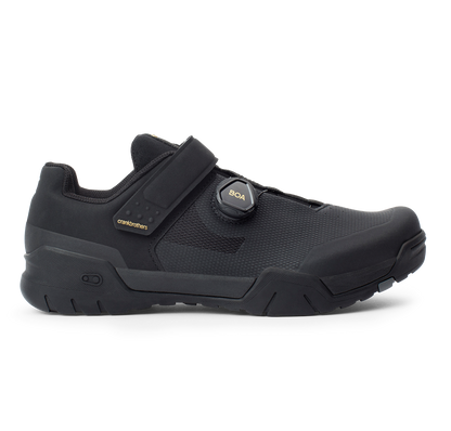 Chaussures VTT CRANKBROTHERS MALLET E-BOA Noir/Or — profil extérieur