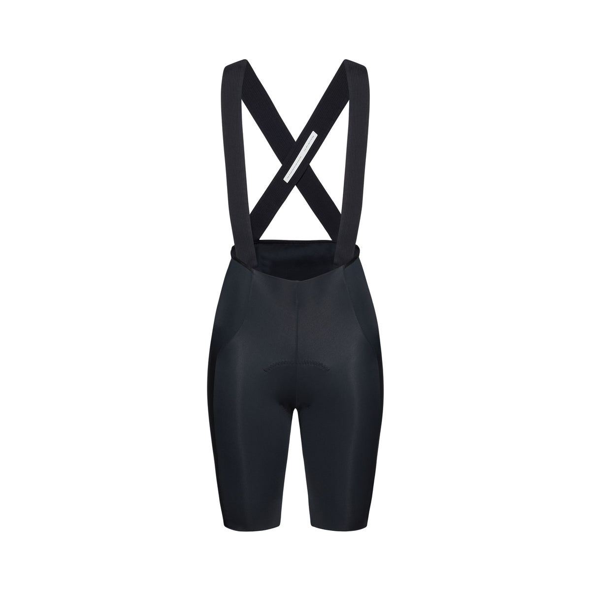 POC RACEDAY Women’s Black Bib Shorts — white background, 2000 x 2000