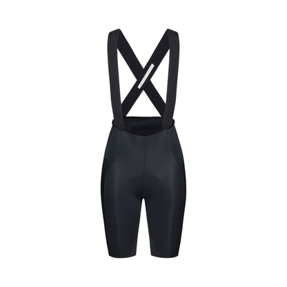 POC RACEDAY Women’s Black Bib Shorts — white background, 2000 x 2000