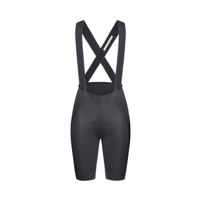 POC RACEDAY Women’s Grey Bib Shorts — white background, 2000 x 2000