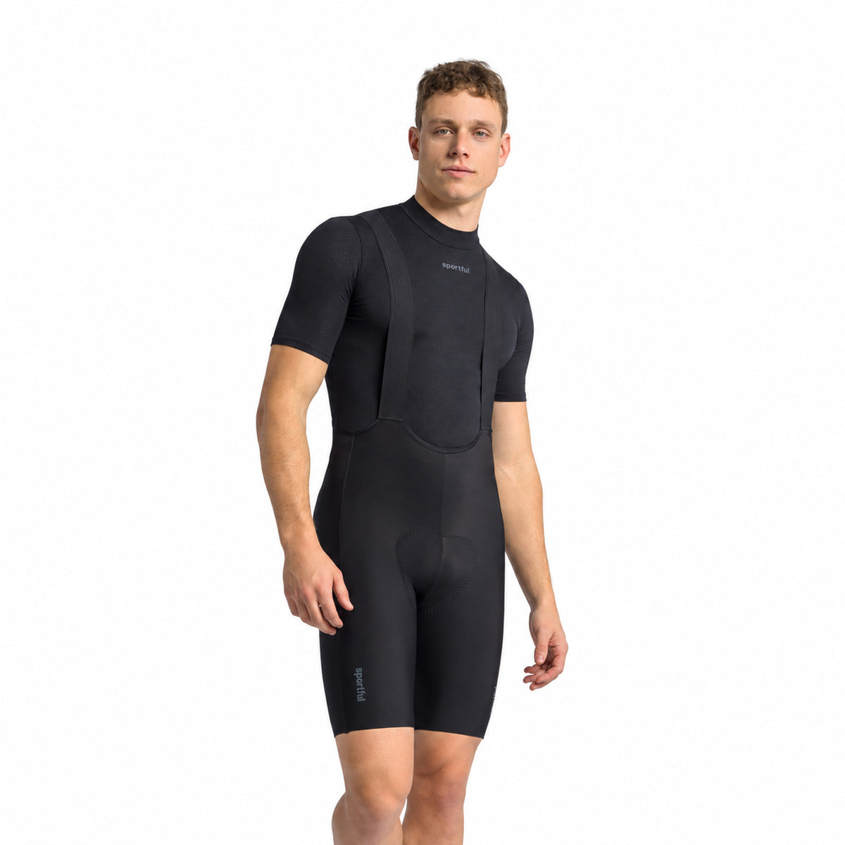 SPORTFUL SRK SHIFT black bib shorts — white background, 2000 x 2000