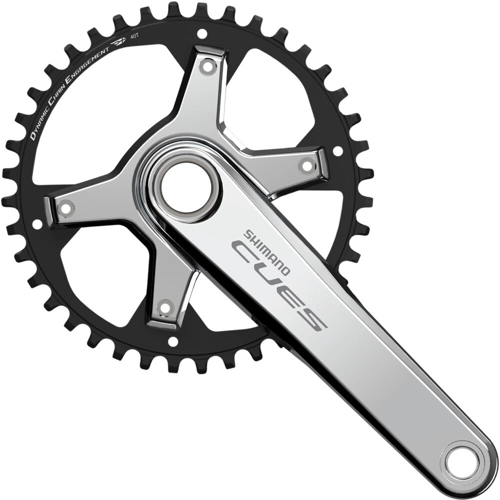 SHIMANO CUES U6030 9/10/11S 1x Chainset - Polish Silver Edition