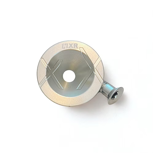 HXR COMPONENTS stūres iznesuma vāciņš neapstrādāta alumīnija krāsā