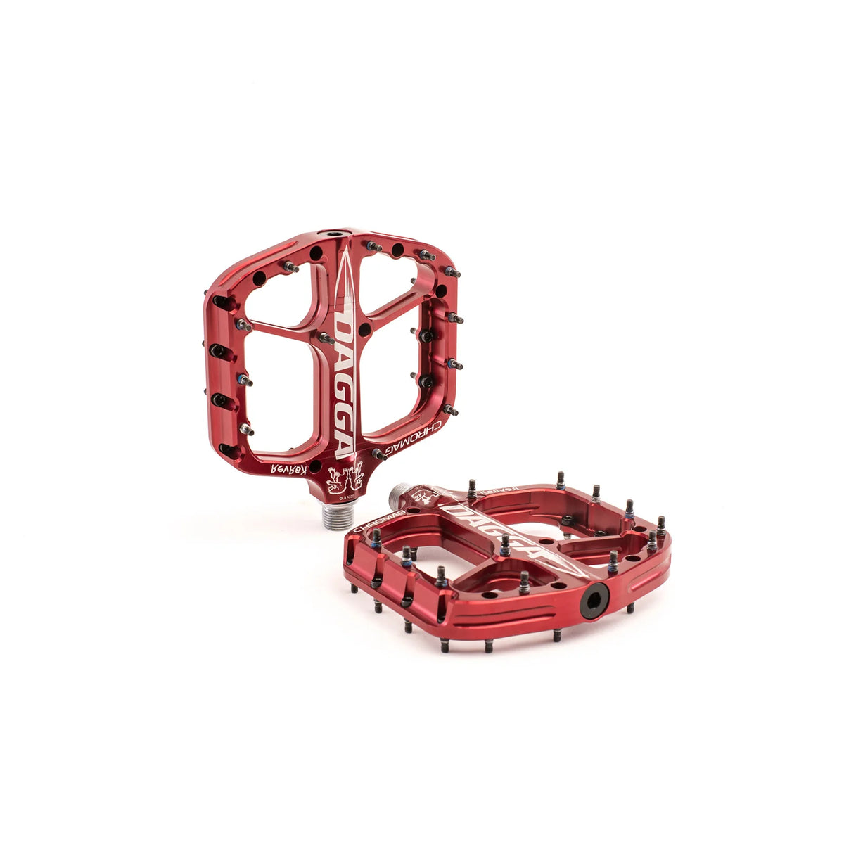 CHROMAG DAGGA CHRIS KOVARIK Red Flat Pedals
