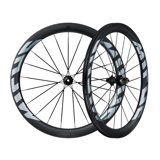 Wielpaar MICHE DEVA RD 52 Tubeless Ready (Center Lock) Zwart/Zilver