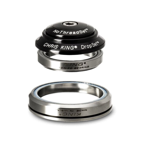 CHRIS KING DROPSET 2 1"1/8-1.5" IS42/IS52 45° Integrated Headset Black