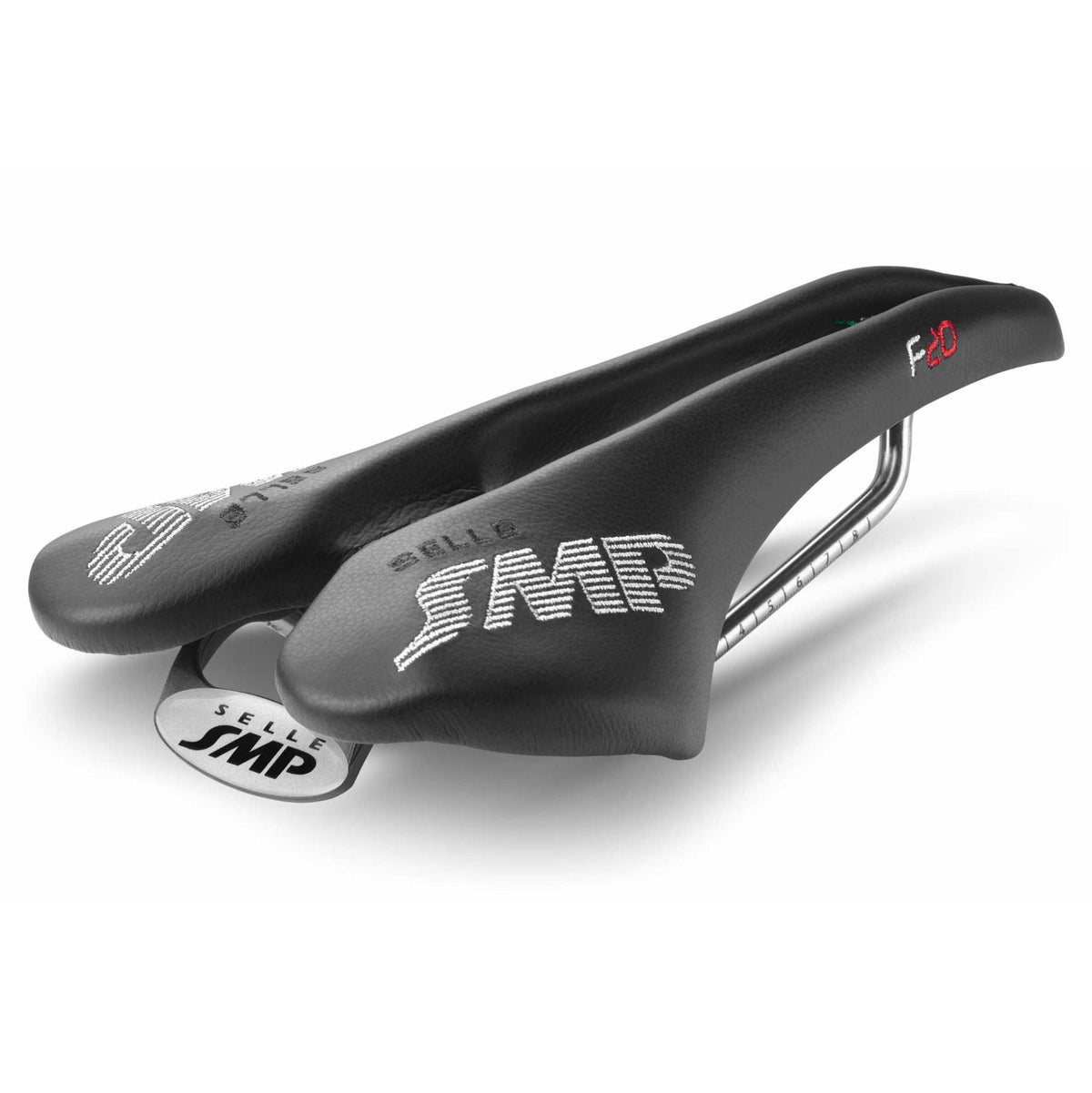 SMP F20 Saddle Stainless Steel Rails Black