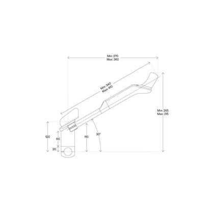 DEDA FAST PRO Handlebar Extensions for Sram Blips
