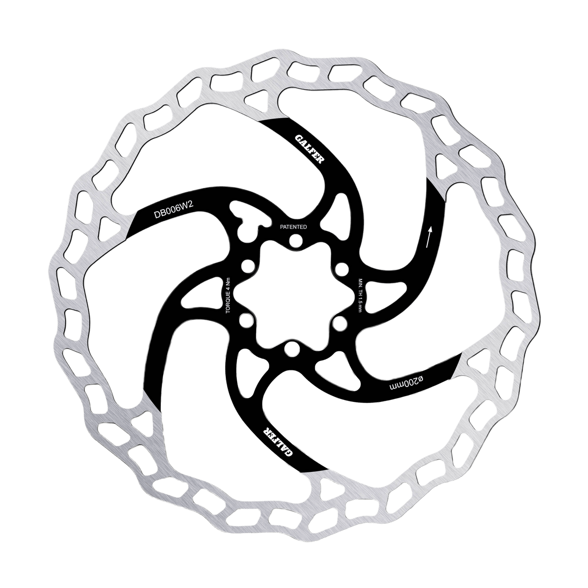 GALFER WAVE 2mm 6-Bolt Disc