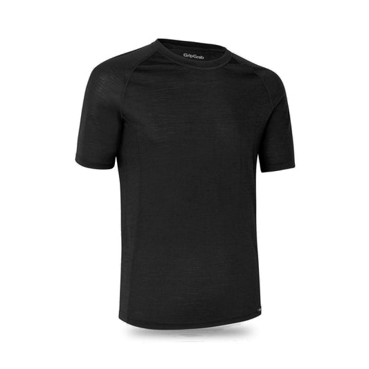 GRIPGRAB MERINO BLEND THERMAL kortärmat underställ, svart
