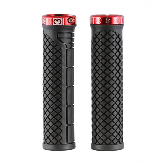 Grips SB3 SHARK Lock-On 132 mm Μαύρο/Κόκκινο