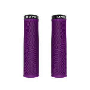 Title MTB FORM Lock-On XL Purple Grips - pair front view