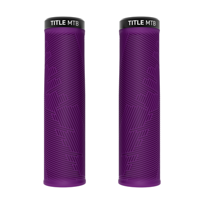 Manșoane Title MTB FORM Lock-On XL Violet - pereche vedere din față