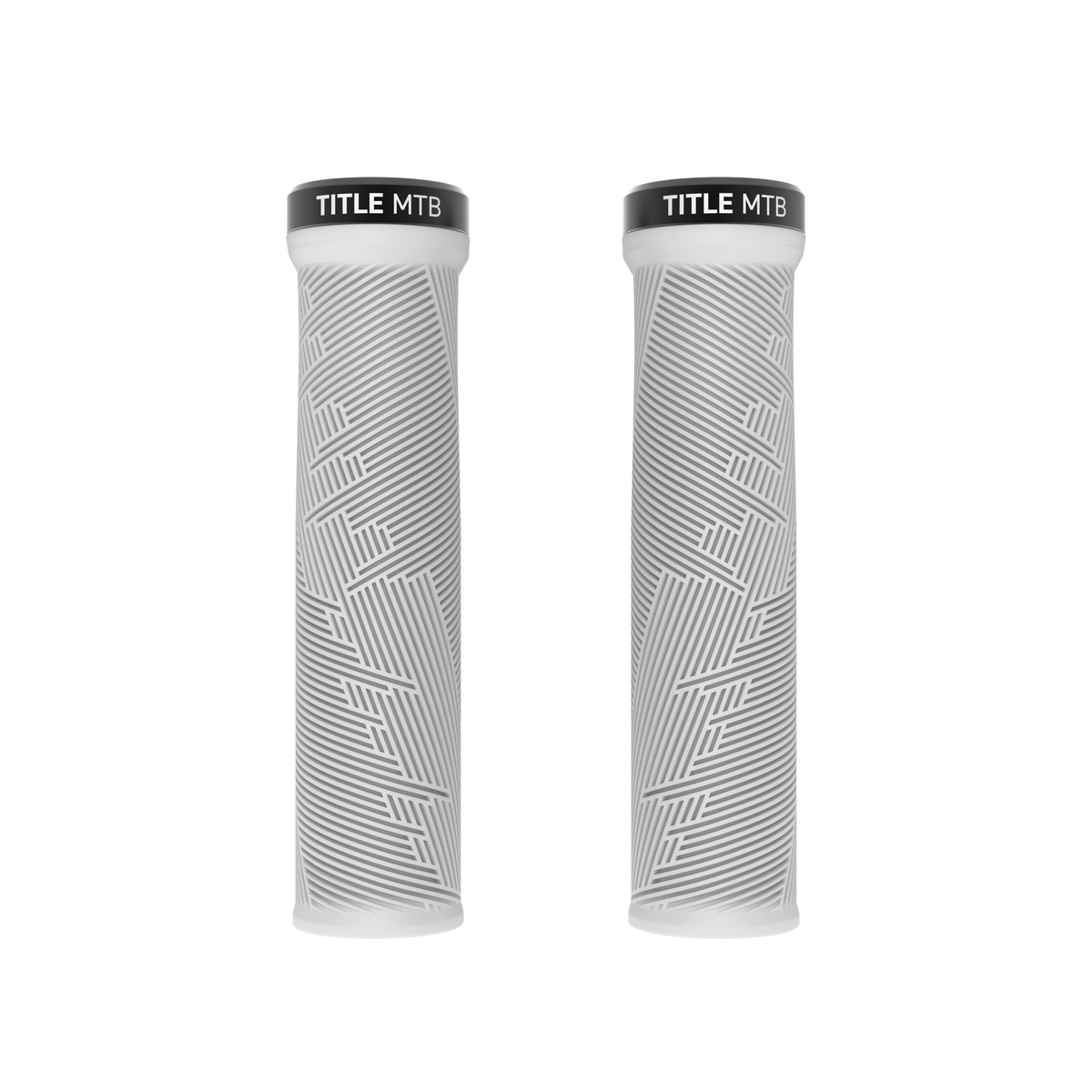 Title MTB FORM Lock-On White grips - front view