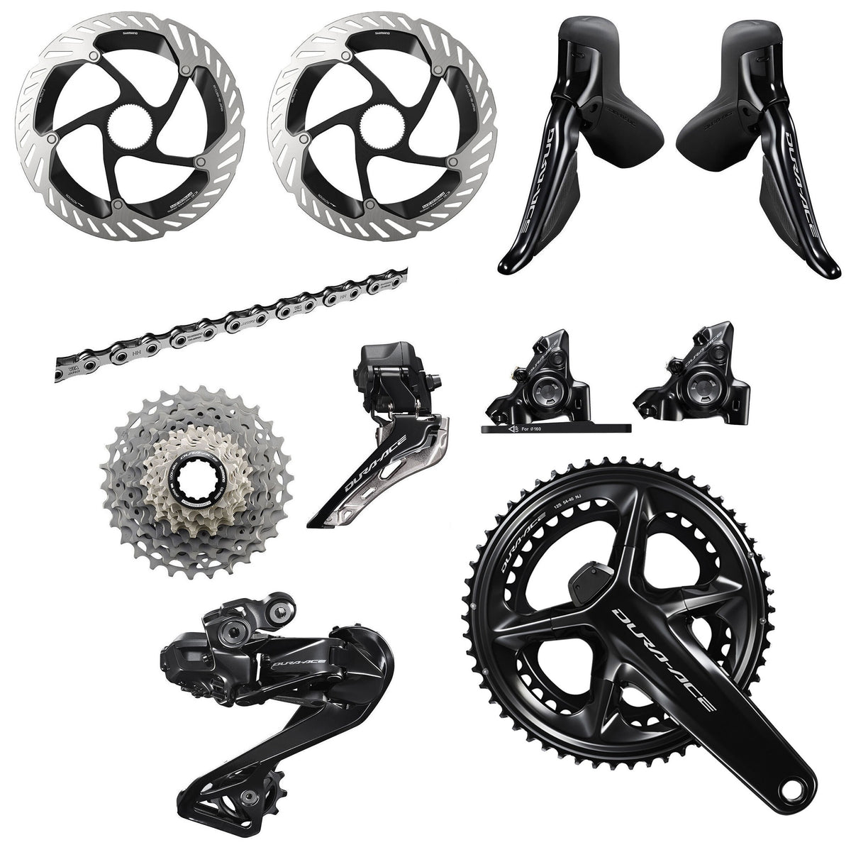 Grupp SHIMANO DURA-ACE DI2 R9270 2x12V Effektmätare