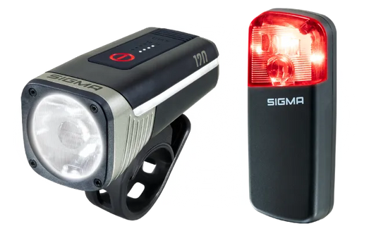 Fram- och bakbelysning SIGMA AURA 120 / RECO 80 LINK