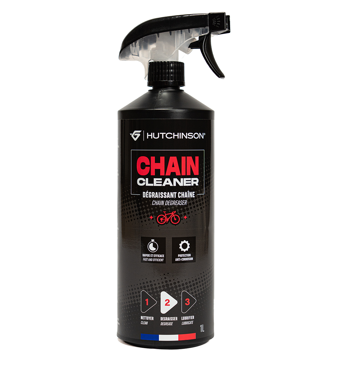 Affedtningsmiddel til transmission HUTCHINSON CHAIN CLEANER (1L)