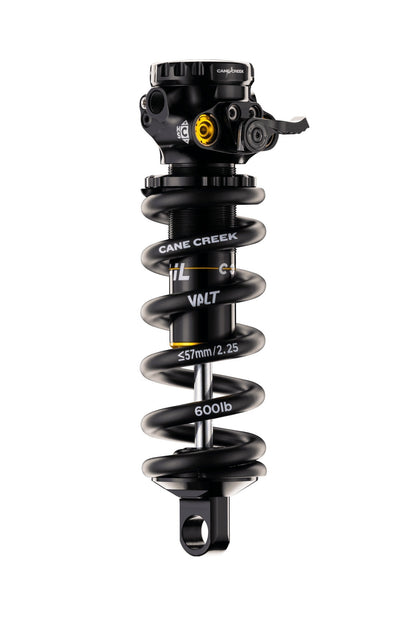 Tlumič CANE CREEK Coil IL Trunnion – pohled na namontovaný tlumič
