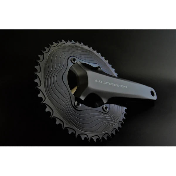 ALUGEAR AERO Mono Chainring 12V 110 BCD for Shimano Black