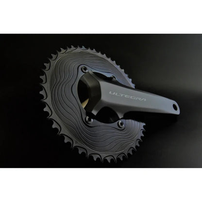 Μονό Πλατό 12V ALUGEAR AERO 110 BCD για Shimano Μαύρο