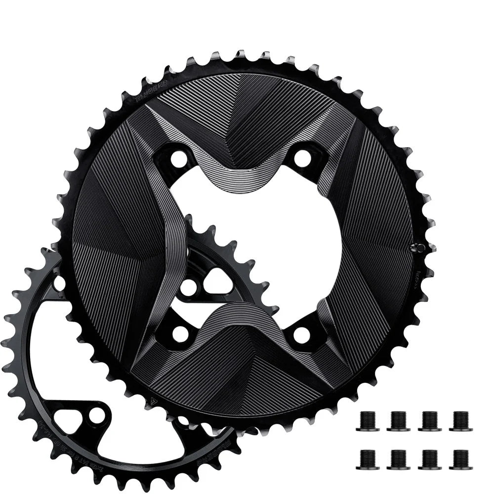 Pár převodníků 12V ALUGEAR AERO 110 BCD pro Shimano GRX černý