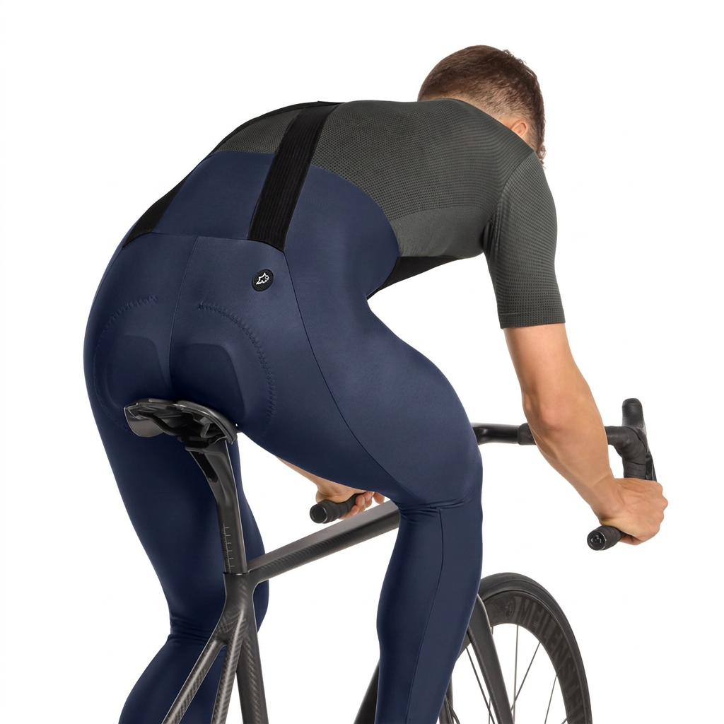 Långbyxor med Hängslen ASSOS MILLE GT SPRING FALL S11 Primal Blue