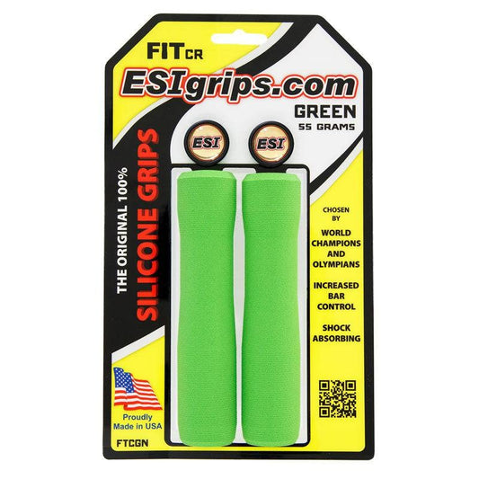 Grips ESI FIT CR (CHUNKY/RACER'S EDGE COMBO) 130 mm Πράσινο
