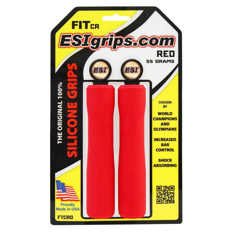 Grips ESI FIT CR (CHUNKY/RACER'S EDGE COMBO) 130 mm Rød