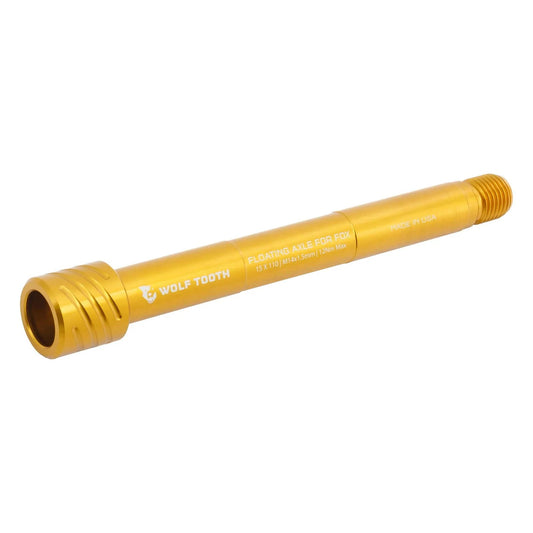 Oś Przedniego Koła WOLF TOOTH do Widelca FOX 36/38 15x110 mm Boost Złota