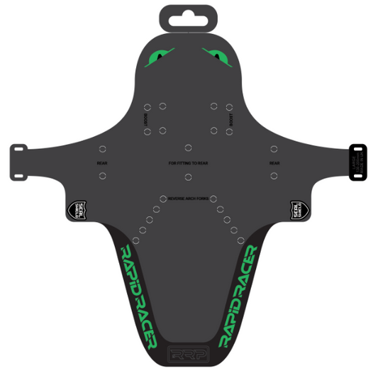 Lokasuoja RRP EnduroGuard Standard (haarukka 80–120 mm) Musta/Neonvihreä