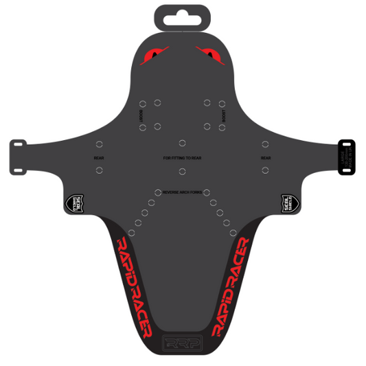RRP EnduroGuard Standard -lokasuoja (haarukka 80–120 mm) musta/punainen