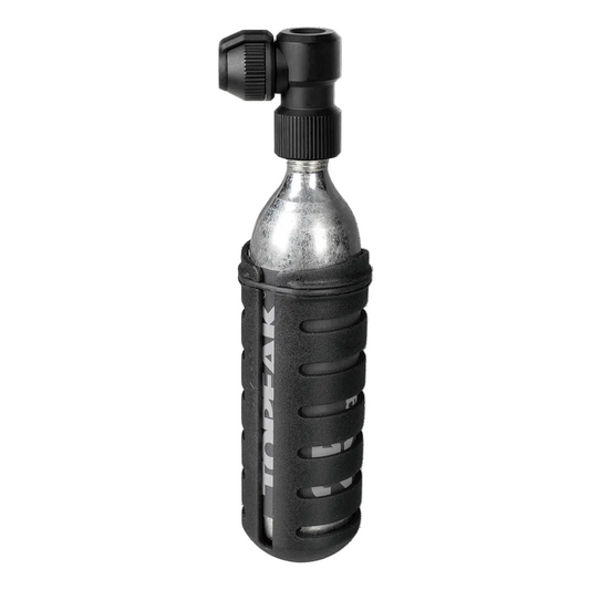 CO2-pumpare TOPEAK NANO AIRBOOSTER L + Filettat CO2-patron 25 g (x1)