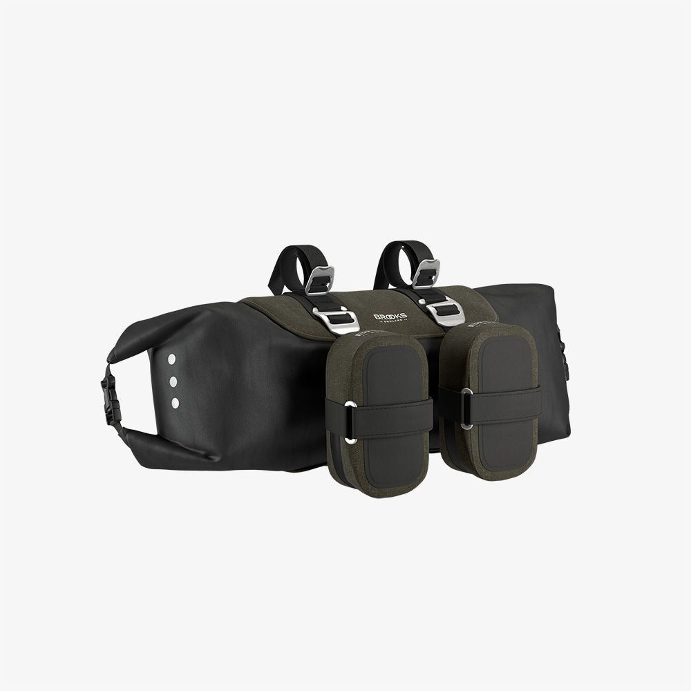 BROOKS SCAPE ROLL -ohjaustankolaukku vihreä